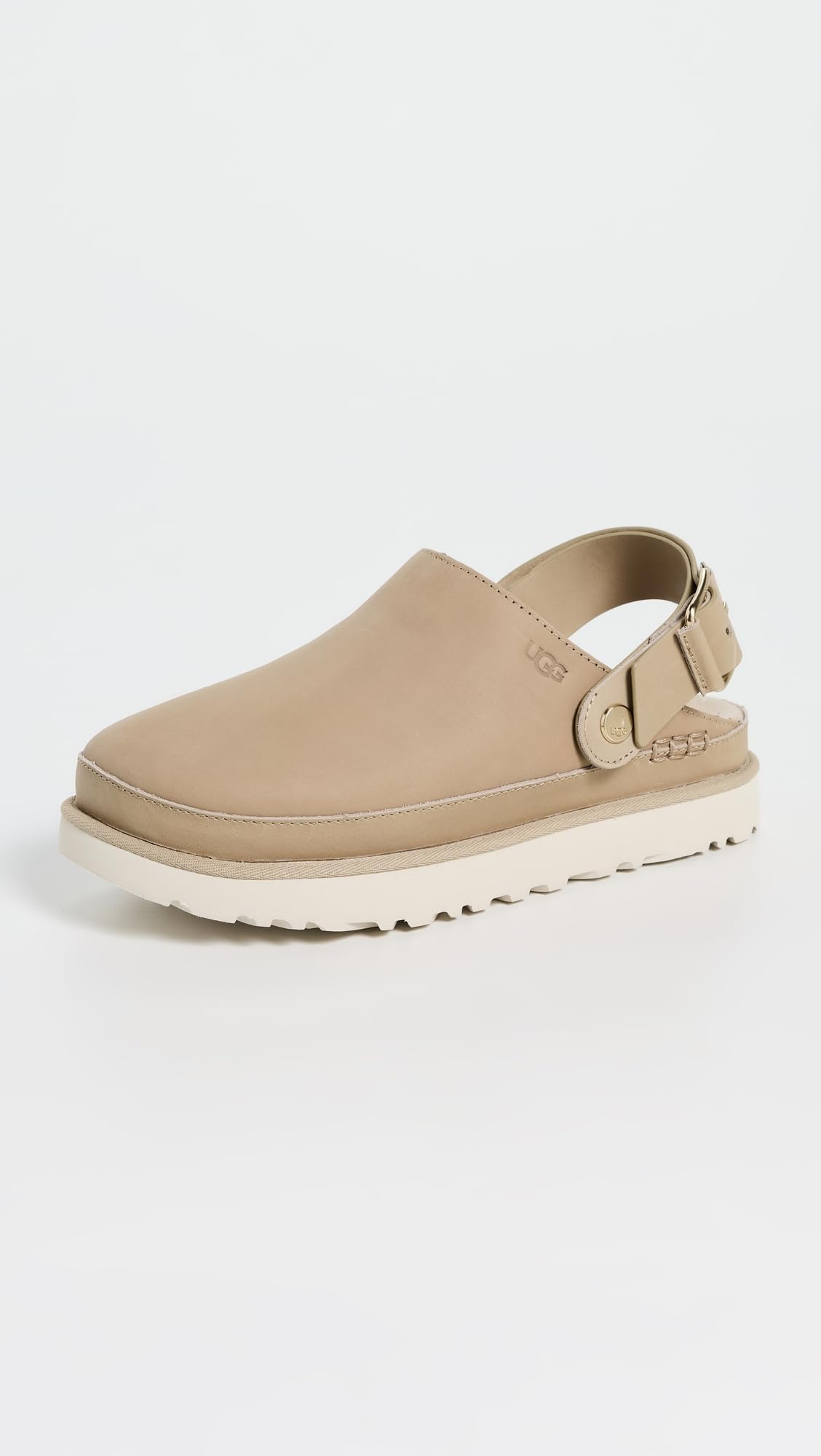 UGG Women's Goldenstar Villa Clog Shoe, Mustard Seed, 8