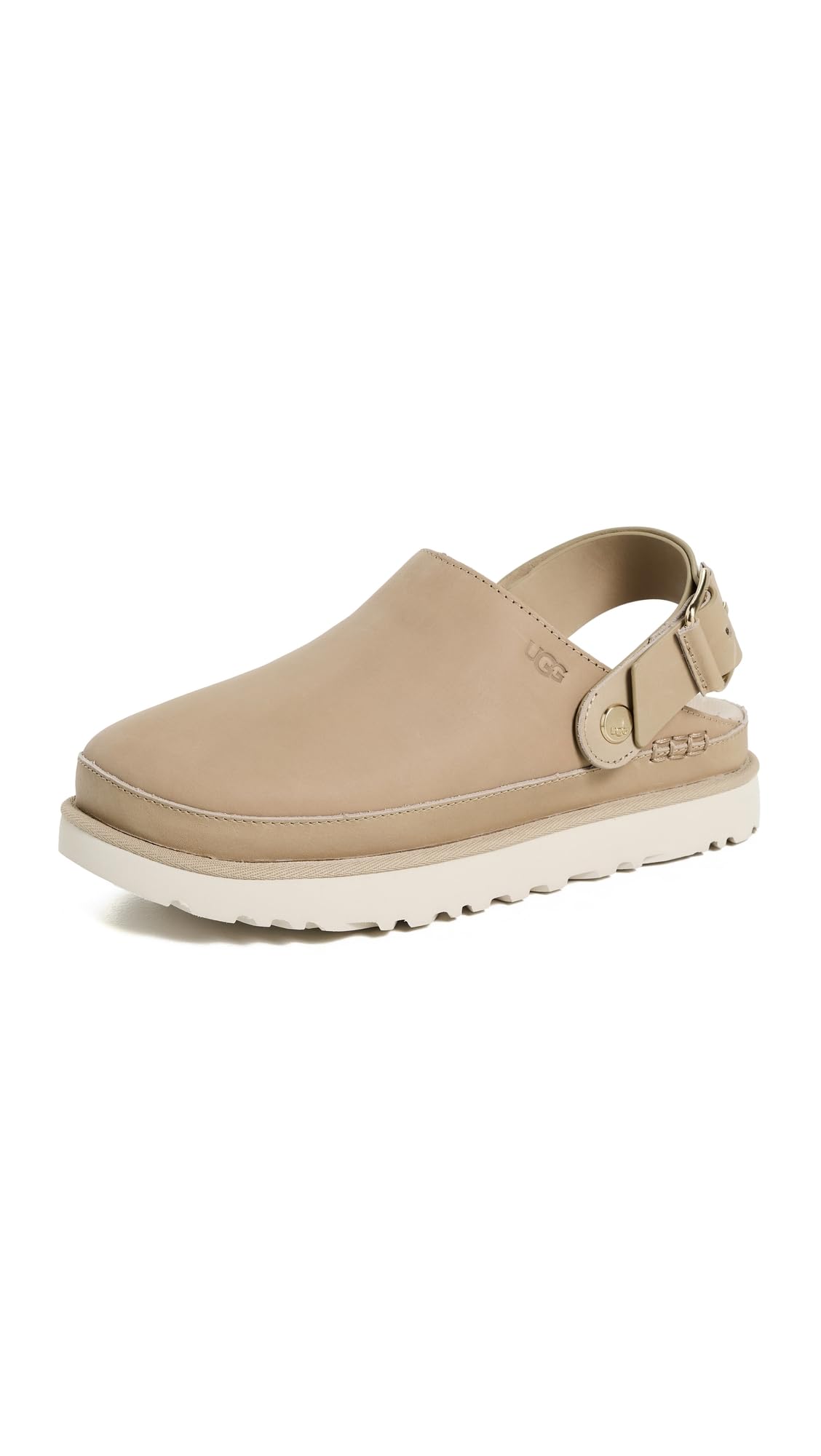 UGG Women's Goldenstar Villa Clog Shoe, Mustard Seed, 8