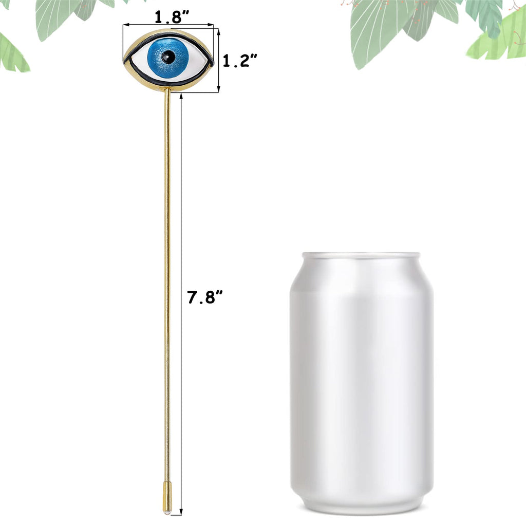 Tuitessine Resin Plant Eyes Stakes Set of 2, Eyeball Garden Plant Accessory, Evil Eye Plant Picks, Indoor Outdoor Plant Pot Decoration, Plant Lover, Plant Mom, Plant Lady Idea
