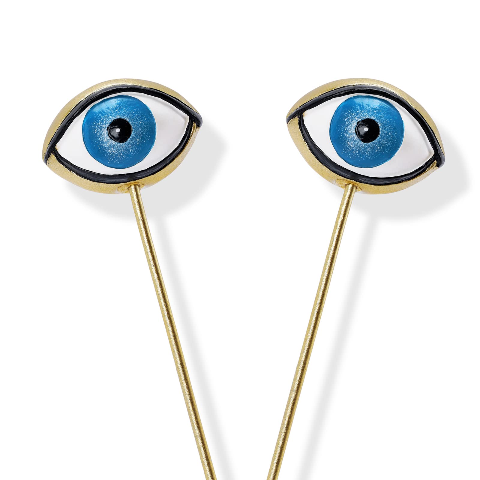 Tuitessine Resin Plant Eyes Stakes Set of 2, Eyeball Garden Plant Accessory, Evil Eye Plant Picks, Indoor Outdoor Plant Pot Decoration, Plant Lover, Plant Mom, Plant Lady Idea