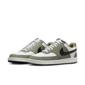 Nike Men's Court Vision Low Shoes, Summit White/Black-Silver Sage, 8.5