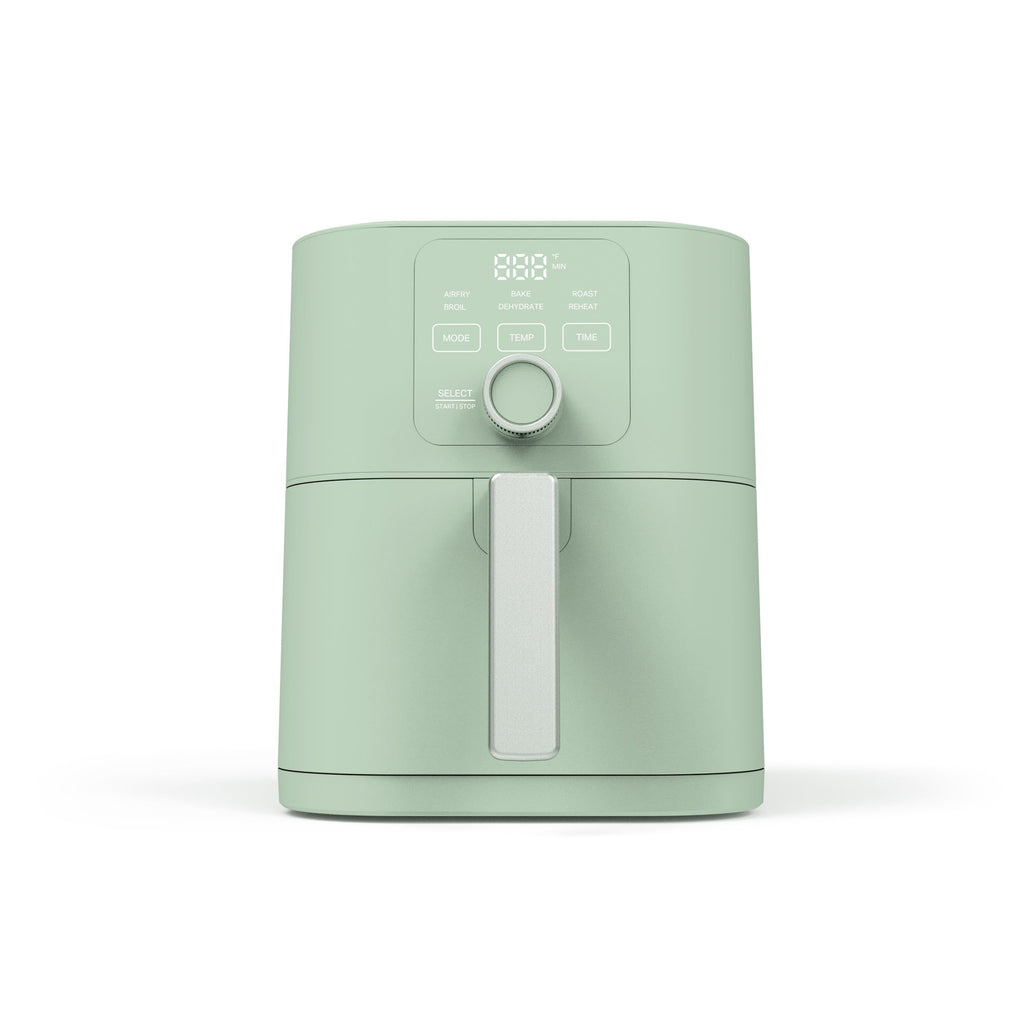 Martha Stewart 6-Quart Air Fryer, 6 Presets, Space Saving, Honeydew Sage