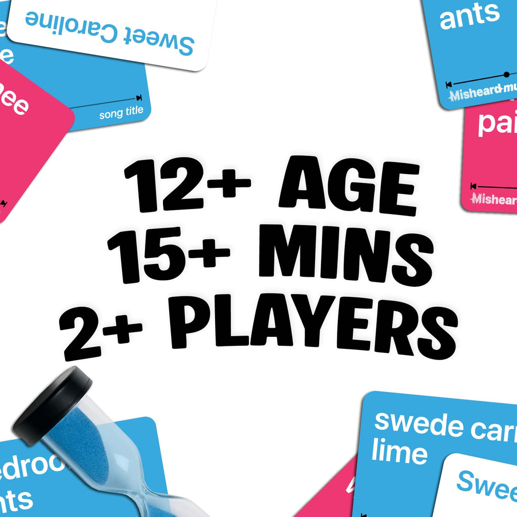 Misheard Music - Guess The Song Music Card Game for Family & Adults