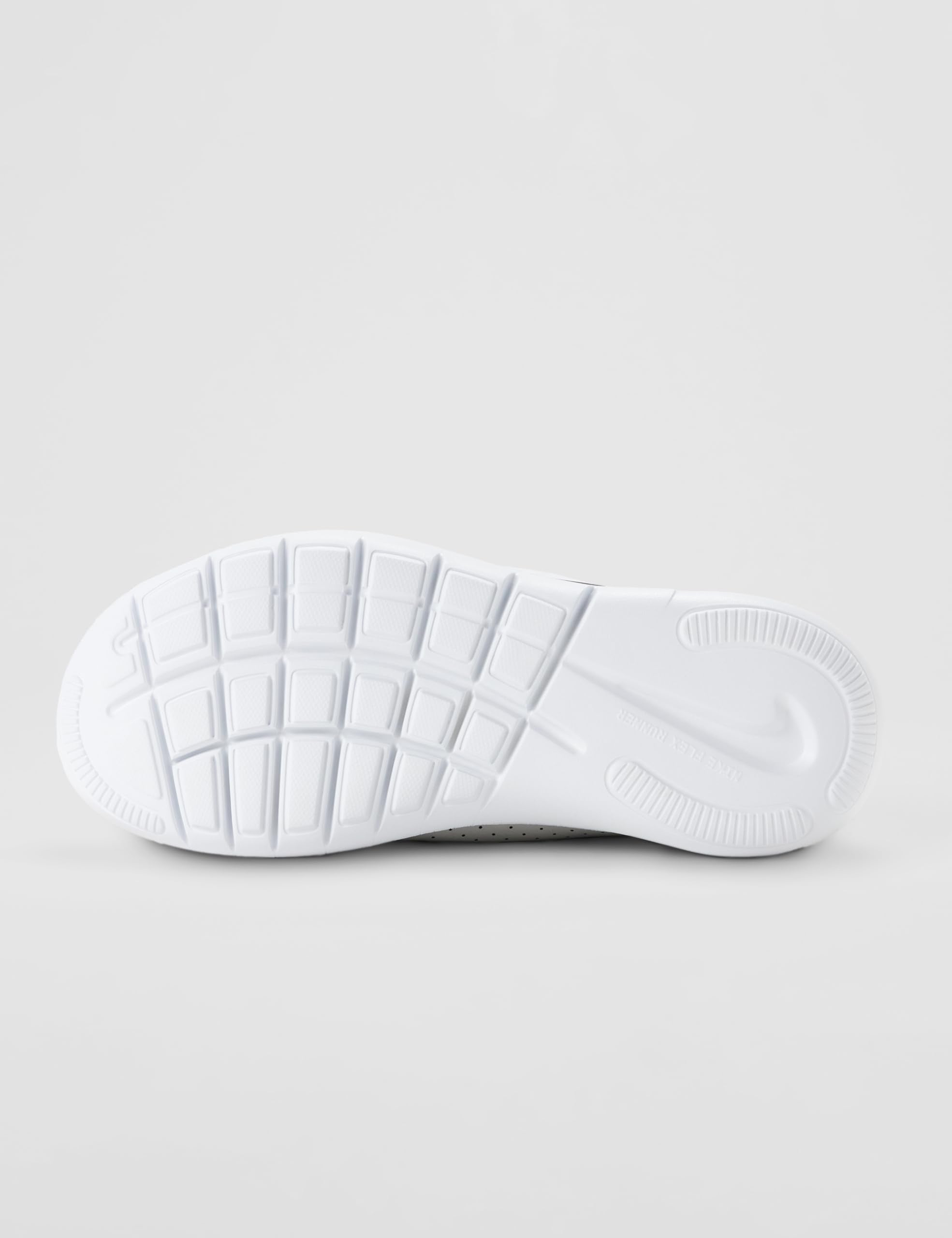 Nike Kid's Flex Runner 4 AOP, White/Black-Safety Orange-Vast Grey, 6Y