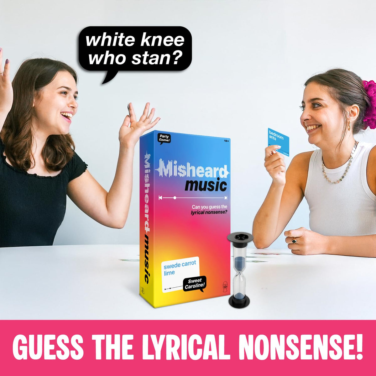 Misheard Music - Guess The Song Music Card Game for Family & Adults