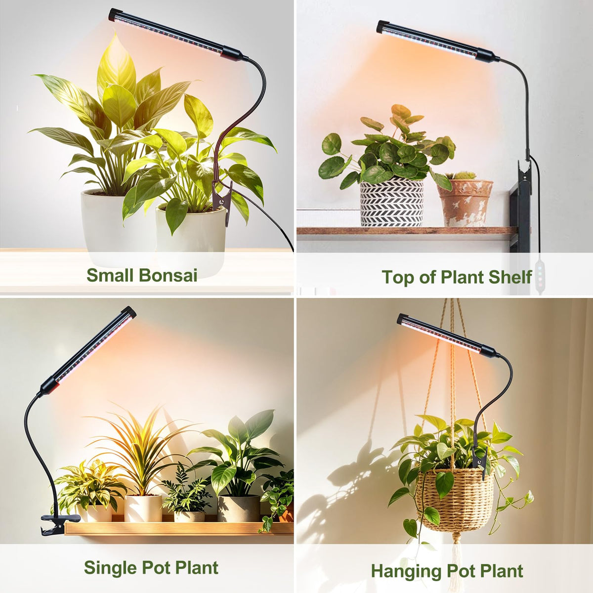 Game Changer! FECiDA 2026 4Pack Clip on Grow Lights for Single Pot Plant