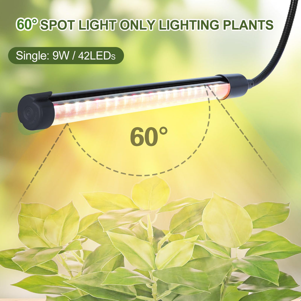 Game Changer! FECiDA 2026 4Pack Clip on Grow Lights for Single Pot Plant