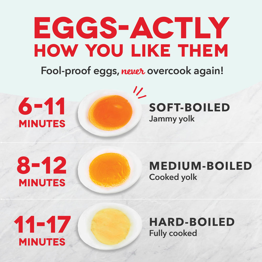 Dash Rapid Egg Cooker – 7 Eggs, Red