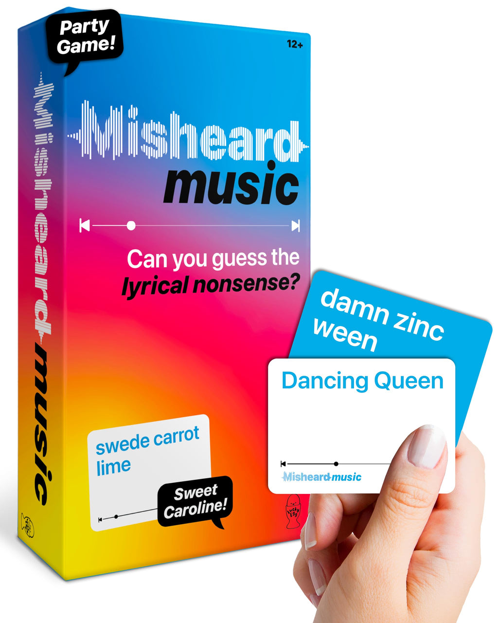 Misheard Music - Guess The Song Music Card Game for Family & Adults