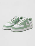 Nike Women's Court Vision Low Next Nature Shoes, Steam/Metallic Silver-White, 8