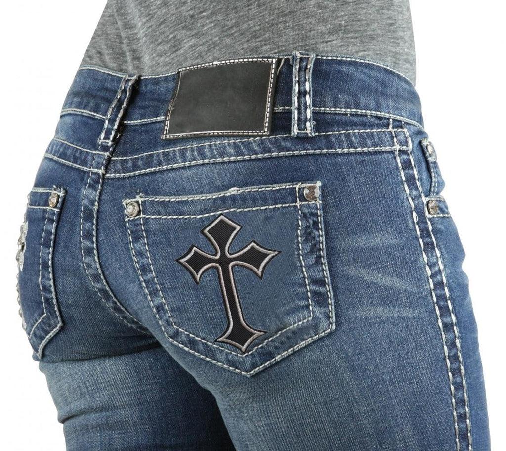 Iron-On Cross Patches – 10 Pieces Embroidered Applique
