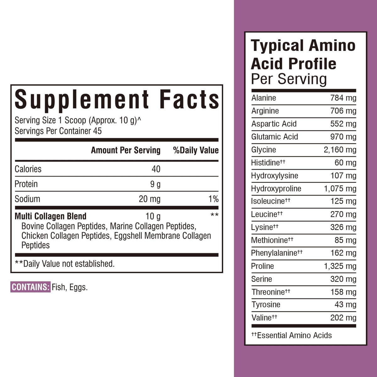 Vitalibre Multi Collagen Peptides Powder Type I II III V X, Hydrolyzed Collagen Protein for Women and Men, Skin, Hair, Nails, Unflavored, Non-GMO, Keto & GF, Zero Sugar, 45 Servings, 16oz