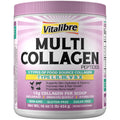 Vitalibre Multi Collagen Peptides Powder Type I II III V X, Hydrolyzed Collagen Protein for Women and Men, Skin, Hair, Nails, Unflavored, Non-GMO, Keto & GF, Zero Sugar, 45 Servings, 16oz