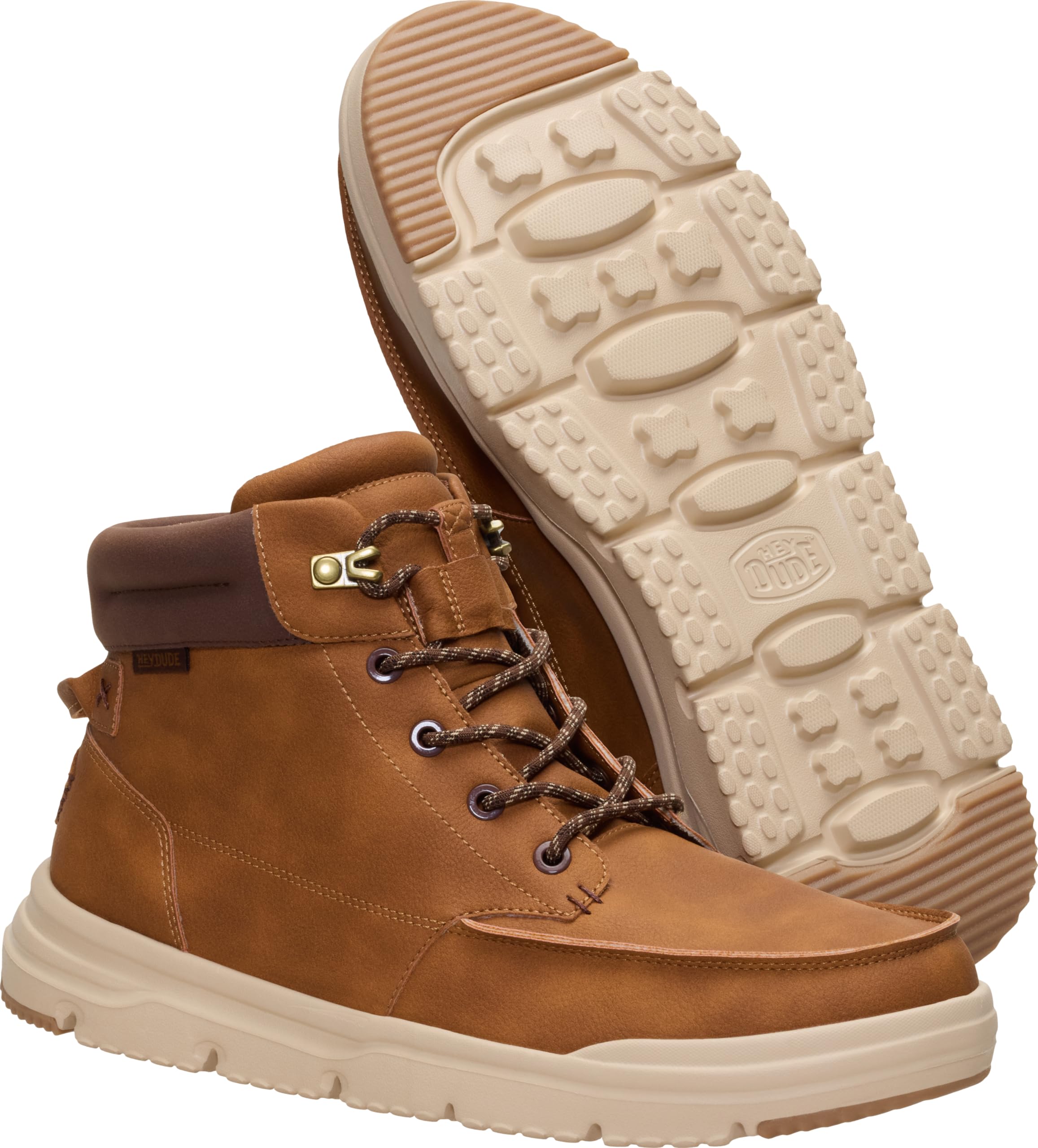 HEYDUDE Men's Bradley II Classic Pull On Boot, Argan Oil/Multi, Size 9