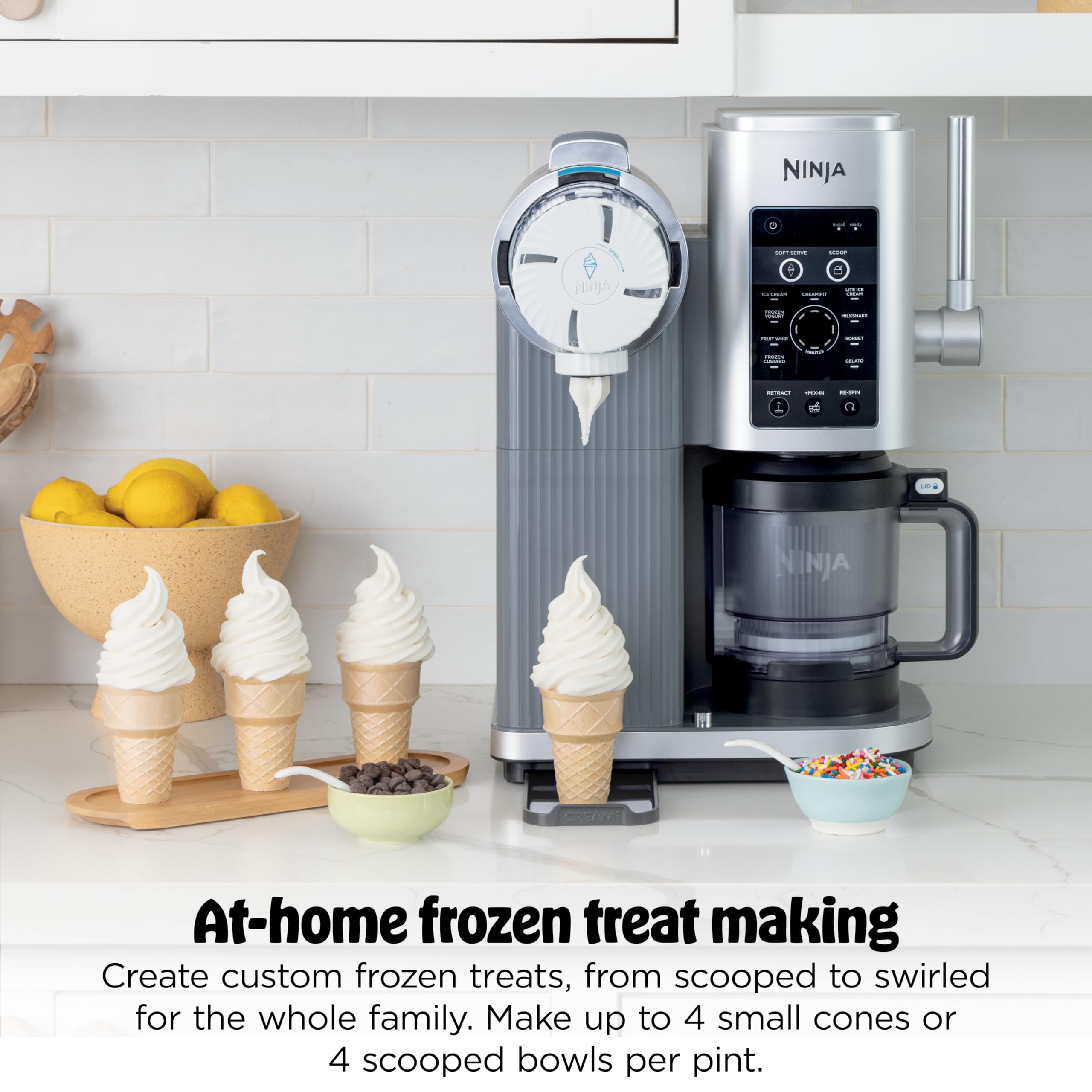 Ninja Creami Scoop & Swirl 13-in-1 Ice Cream and Soft Serve Maker, NC701