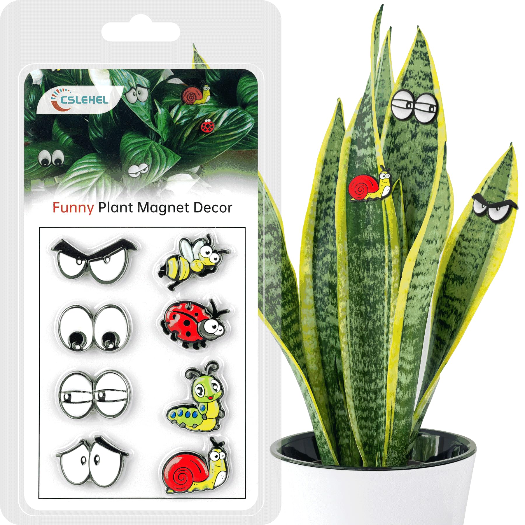 Cute Plant Eyes Magnets (8 PCS) – Fun Plant Accessories & Gift