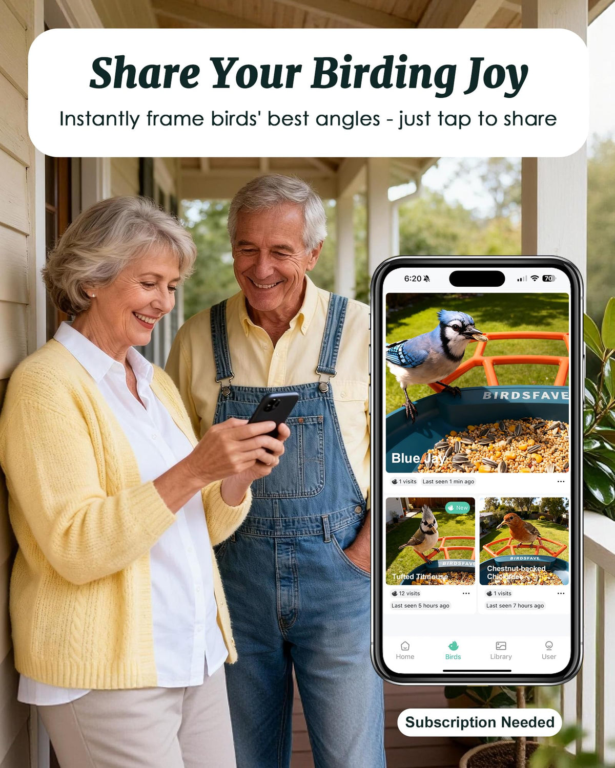 Bird Feeder with Camera Solar Powered 2K Video with 32GB Card Auto Capture