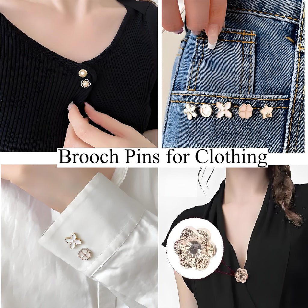 Rozecollin 72-Piece Junk Sock Charms Kit – Brooches, Safety Pins & Bag Charms