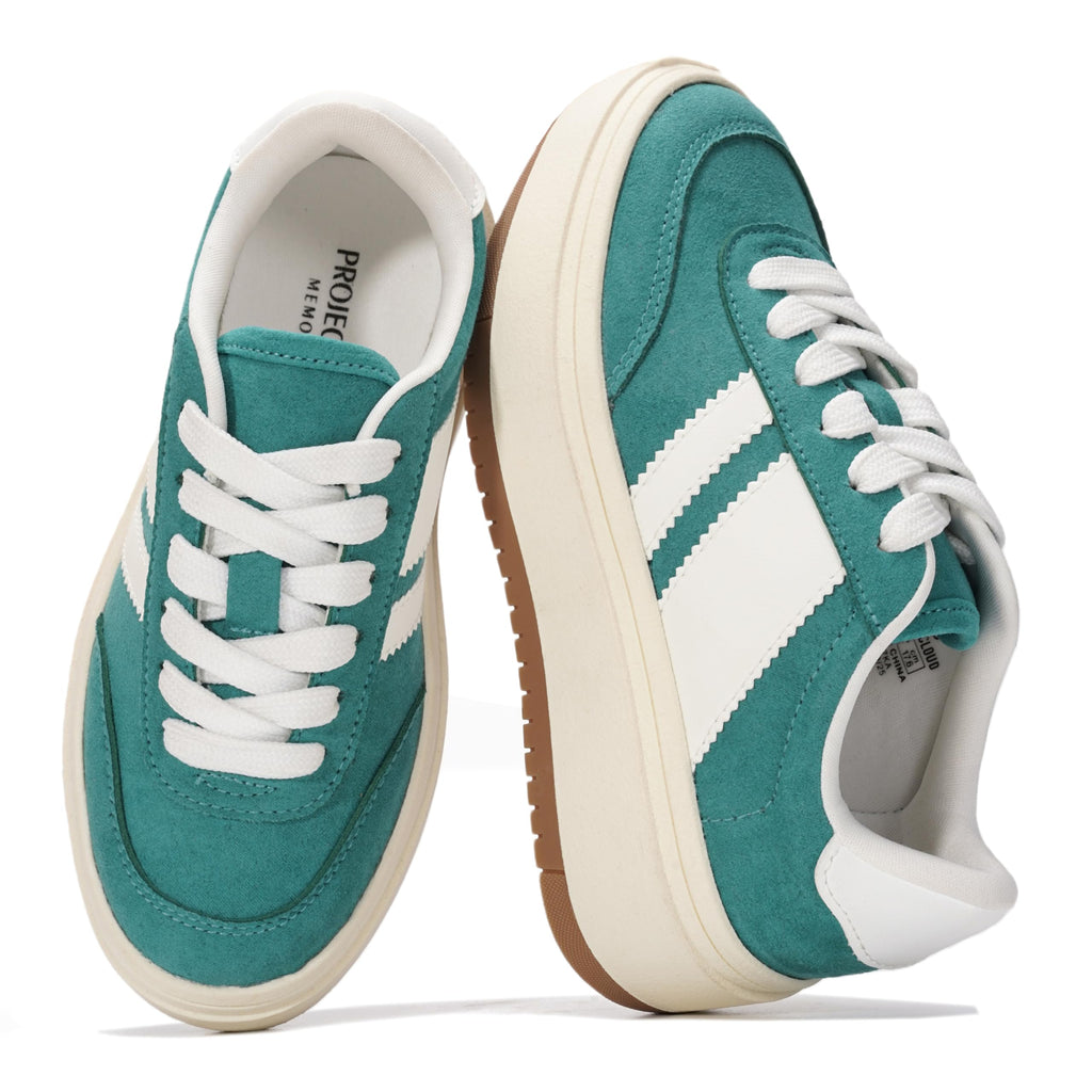 Project Cloud Kids Fashion Platform Sneakers & Lace-Up Shoes Forest Green