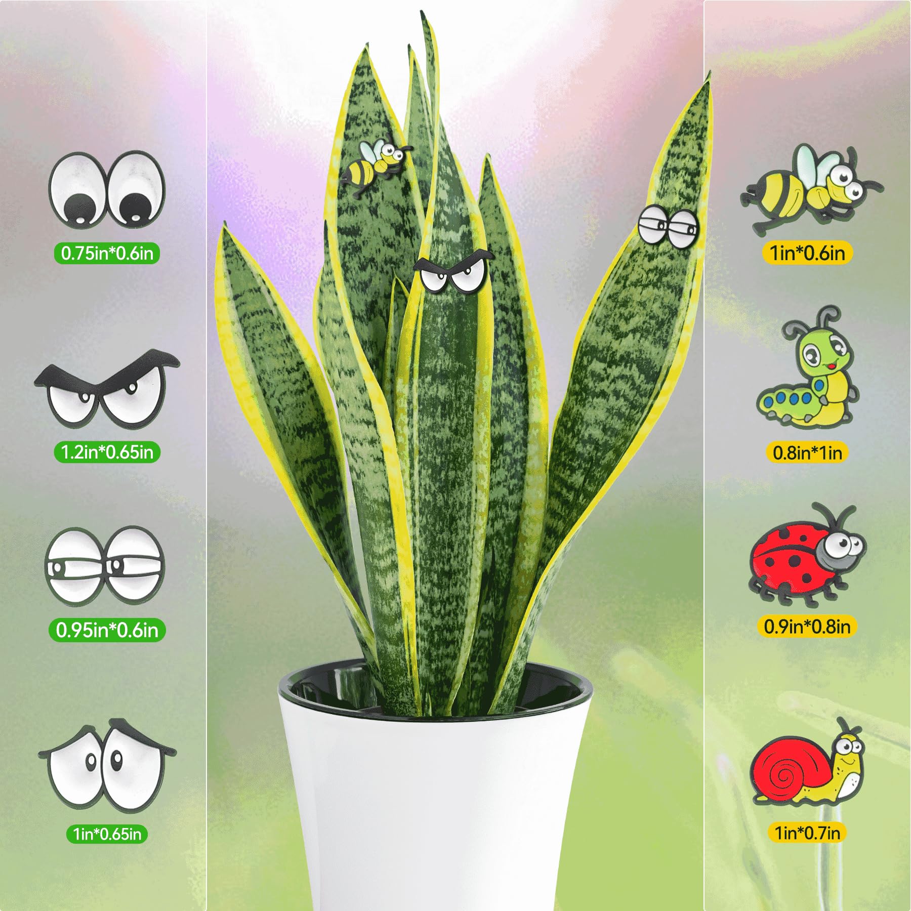 Cute Plant Eyes Magnets (8 PCS) – Fun Plant Accessories & Gift