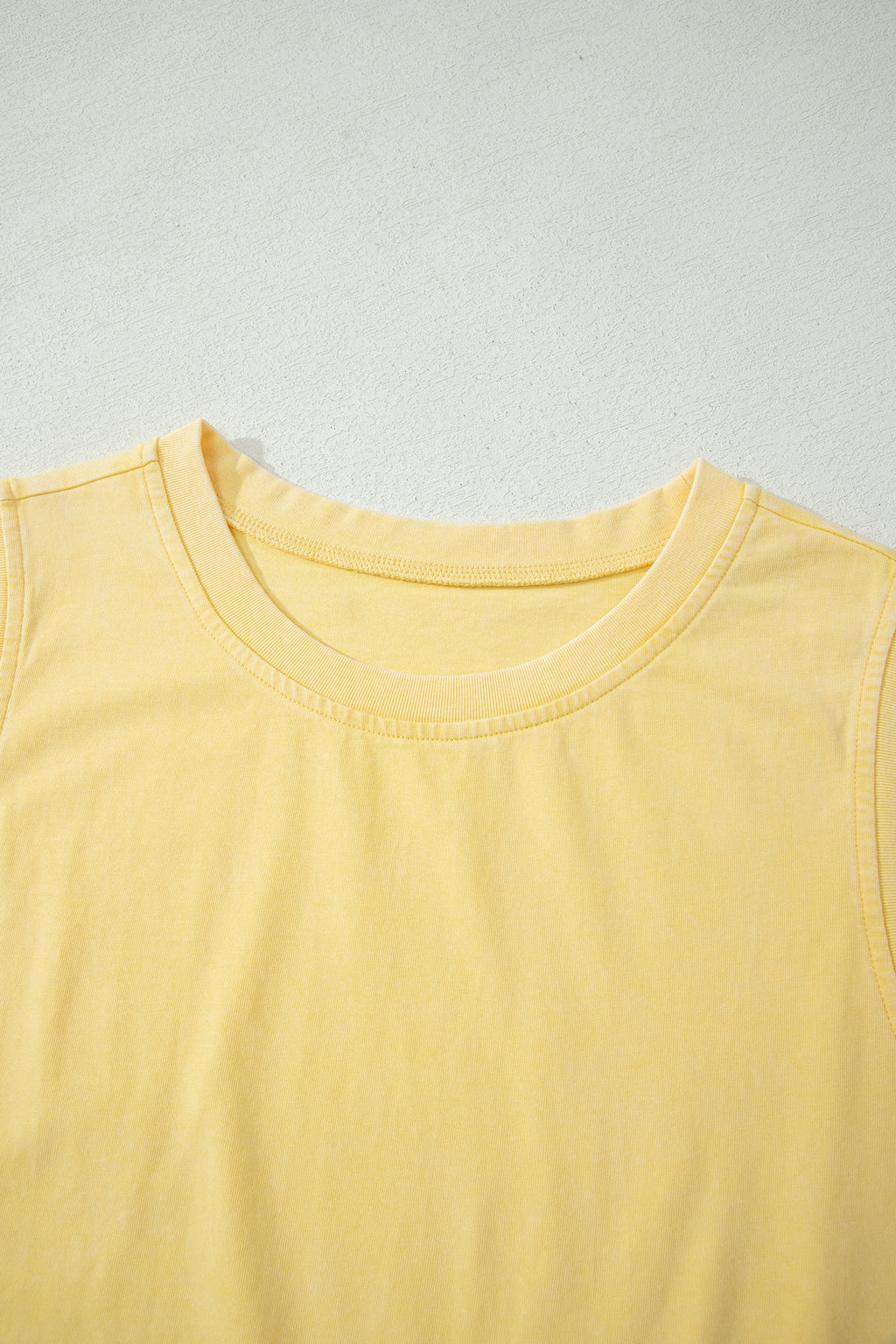 Phalaenopsis 2 Pieces Mineral Wash Cotton Tank Top Lined Split Skort Set