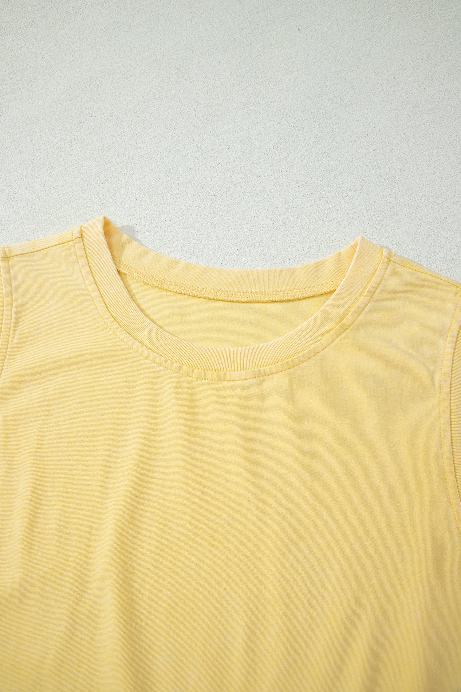 Phalaenopsis 2 Pieces Mineral Wash Cotton Tank Top Lined Split Skort Set