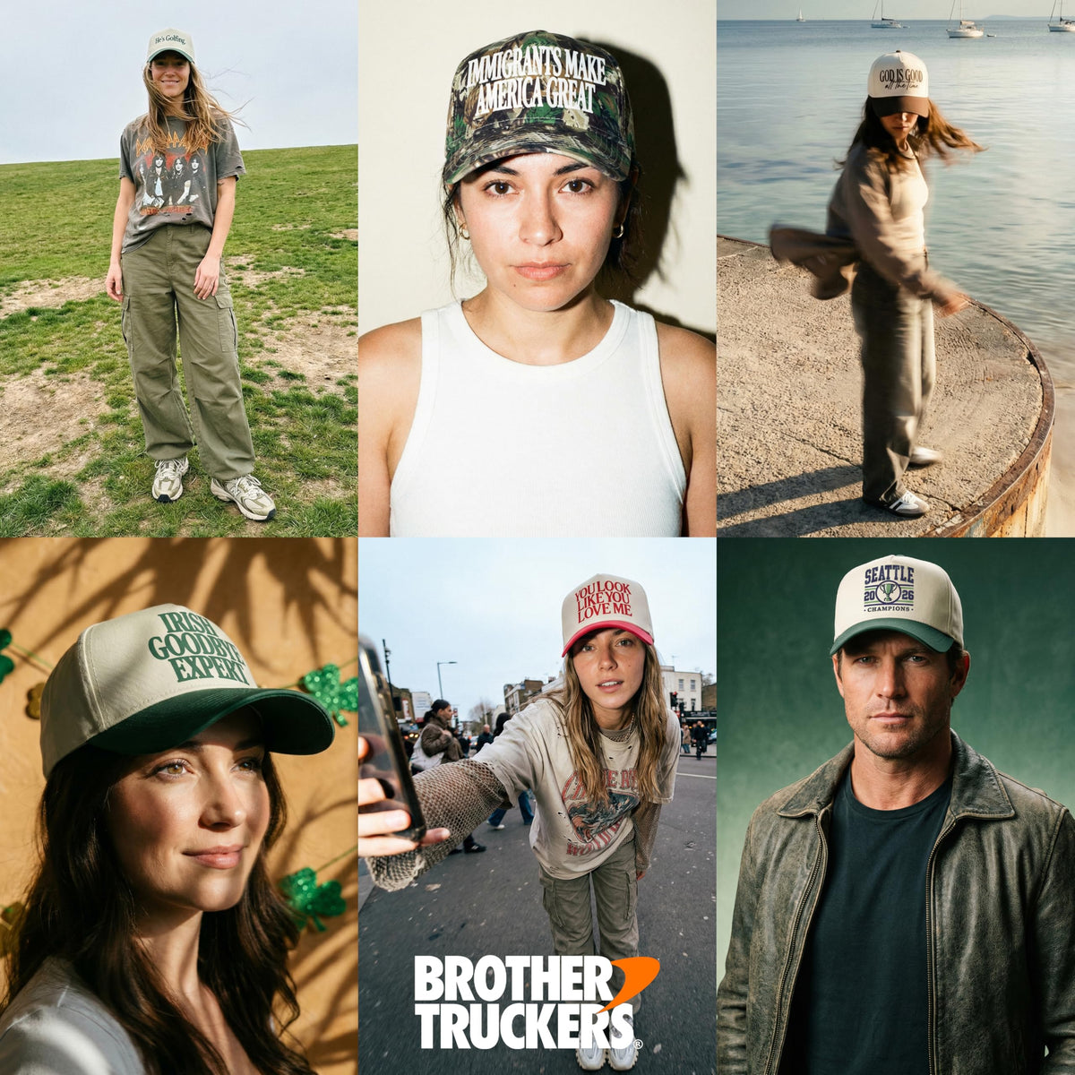 I Am Not Like Other Girls I Am Like My Dad Hat (US, Alpha, One Size, Tree Camo/Natural)